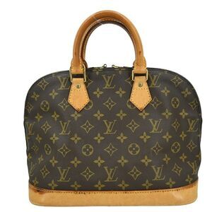 Louis Vuitton Alma Handbag Monogram Canvas Brown Canvas Handbag (Pre-Owned)